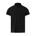 thumbnail image 2 of Gibobby Playera Tipo Polo Hombre Playeras Polo para Hombre Casuales Moda Camisas Caballero Camisetas Cuello Mao Manga Corta(Negro,XG), 2 of 5