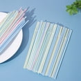 thumbnail image 4 of Dmlowu Plastic Straws, 200pc Food Grade Striped Straws, Extra Long Straws Drinking Plastic for Party Supplies, Bar, Drink Shop, Home, Versatile Disposable Drinking Straws, 4 of 9