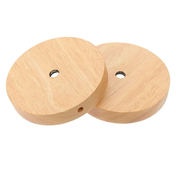 unbranded 2pcs Simple Wooden Lamp Bases Lamp Holders Desk Night Light Bases for Home