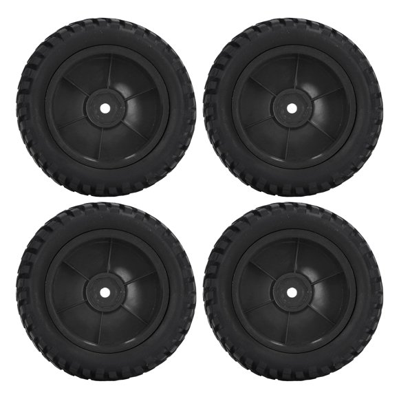 1/10 RC Wheels, Long Lasting RC Rubber Tires Strong Cushioning For 1/10 Flat Sports Car Black