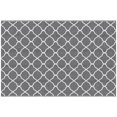 thumbnail image 1 of Outsunny Tapis d'Extérieur Imperméable, 6 Pieds x 9 Pieds Gris et Blanc en Filet, 1 of 10