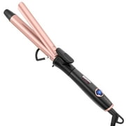 KIPOZI 1 inch Ceramic Curling Iron Hair Curler,Instant Heat 170-450℉,Include Heat Resistant Glove