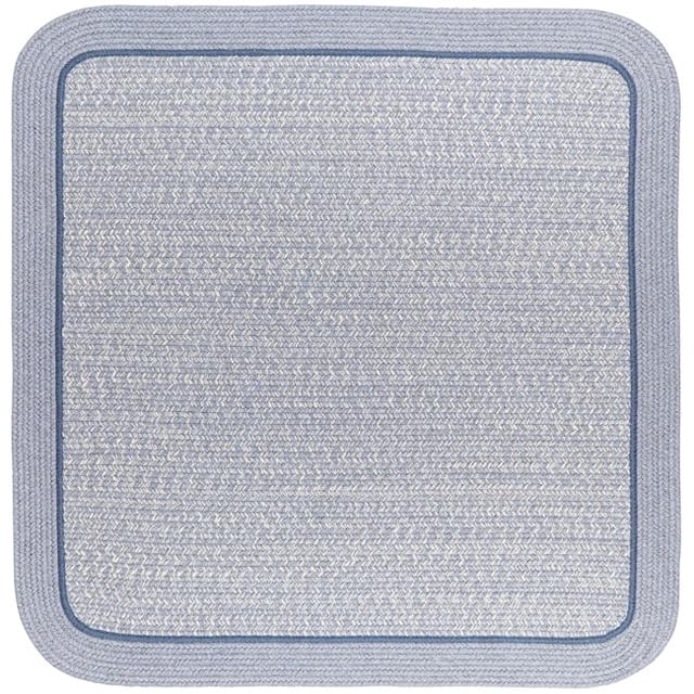 Rhody Rug CC98R048X048S 4 ft. Casual Comfort Sunrise Blue Banded Braided Rug, Square