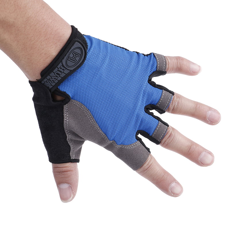 Women Men Sport Cycling Fitness GYM Workout Exercise Half Finger GlovesS5 