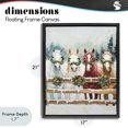 thumbnail image 4 of Stupell Industries Farmhouse Christmas Horses with Holly Wreaths Black Floating Frame Canvas Art, 17 x 21, by The Prints Vibe, 4 of 8