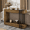 Rustic Brown, variant on Virans 42.5"Long Console Table, 2-Tier Narrow Sofa Table Behind Couch, Entryway Table for Hallway, Living Room, Black