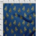 thumbnail image 2 of oneOone Georgette Viscose Fabric Leaves|Swirl & Floral Block Decor Fabric Printed BTY 42 Inch Wide, 2 of 4
