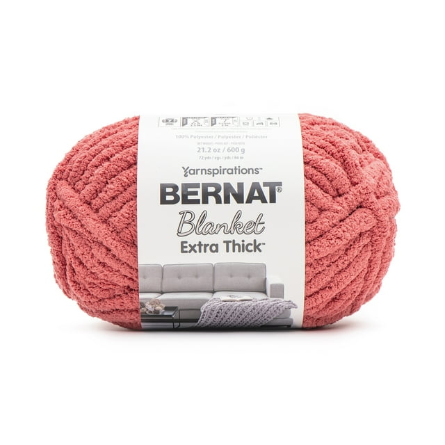 Bernat® Blanket Extra Thick™ #7 Fil de polyester géant, argile 21,2 oz/600 g 72 yards