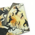thumbnail image 6 of PHYHOO Black Cat Ghost Bat Happy Halloween Garden Flag Double Sided for Outdoor House Yard Decoration -B White, 6 of 6
