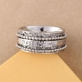 thumbnail image 3 of Anxiety Ring for Women 925 Sterling Silver Best Mom Spinning Spinner Rings for Men Oxidized Concave Boho Jewelry Band Meditation Stress Relief Birthday Christmas Gifts Size 11 Women, 3 of 6