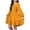 Orange, variant on Edvintorg Long Sleeve Dresses for Girls Tie Back Dress Square Neck A-Line Princess Dresses Size 4-13