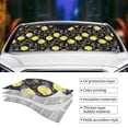 thumbnail image 4 of Kdxio Lavender Flowers Print Front Windshield Sun Shade,Folding Auto Sunshade for Car Truck SUV-, 4 of 7