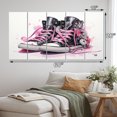 thumbnail image 4 of Designart "Stylish Sneakers Obsession" Fashion Wall Art Prints Set, 4 of 5