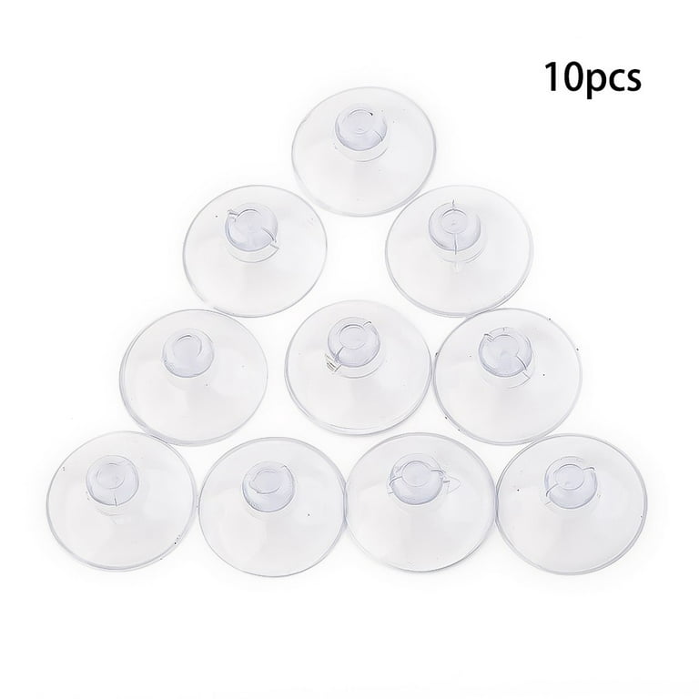 QIFEI 50Pcs Mini Suction Cups Clear Without Hooks Without Holes, PVC  Plastic Sucker Pads for Festival Decoration Wall Glass Home Car 40mm