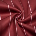 thumbnail image 7 of Men's Pinstripe Polo T-Shirt, Loose Short Sleeve Top with Contrast White Collar, 7 of 7