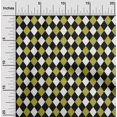 thumbnail image 1 of oneOone Cotton Poplin Lime Green Fabric Argyle Check Dress Material Fabric Print Fabric By The Yard 42 Inch Wide, 1 of 4