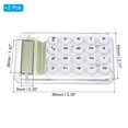 thumbnail image 2 of Uxcell Desktop Calculator, 2 Pack 8 Digit Mini Pocket Portable Desk Calculator Standard Function Style 1, White, 2 of 5