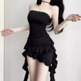thumbnail image 2 of Vestido elegante y sexy sin tirantes con nuevo dobladillo, 2 of 6