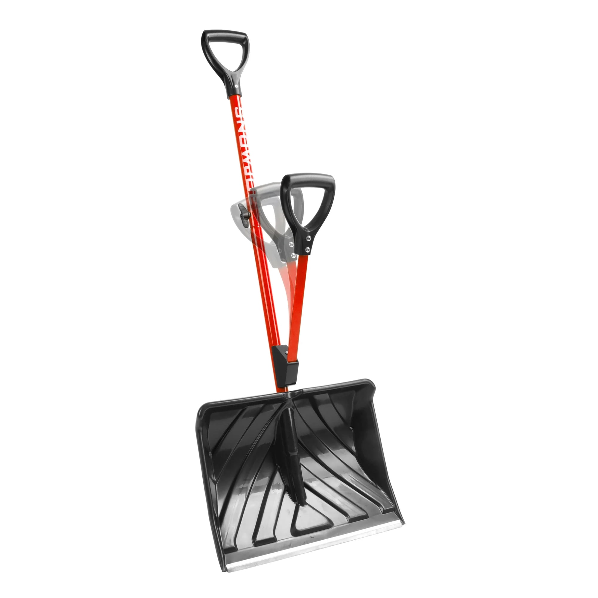 Snow Joe Shovelution Snow Shovel w/ 20” Shovel Blade and Assist Handle, Red, SJ-SHLV01-RED