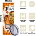 thumbnail image 2 of 20oz Stainless Steel Tumbler Gnomes Gifts for Women Straight Skinny Water Bottle Fall Autumn Thanksgiving Pumpkin Gnome Travel Coffee Mug Insulated Tumblers Cups Sunflower Gifts for Women Birthday, 2 of 5