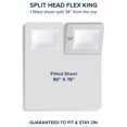 thumbnail image 2 of DaiZuY Split Head King Sheet Set - 1800 Ultra-Soft Microfiber Bed Sheets - Double Brushed - Deep Pockets - 4 Piece Set - FlexTop King Bedding Sheets (Split Head King, Dark Blue), 2 of 9