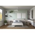 thumbnail image 3 of Keelin 15" Platform Bed Frame Queen, Modern, Solid Wood Bed, Ivory White, 3 of 17