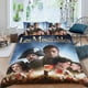 thumbnail image 2 of Los Miserables Conjunto de sábanas temático, trío de piezas, cómodo y amigable con la piel, diseño único, regalo de decoración para el hogar para familiares, amigos y fans,140cm *210cm, 2 of 6