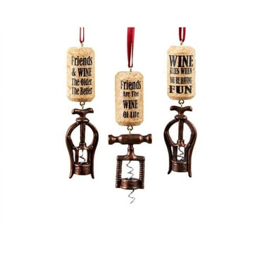 Corkscrew Ornaments, 3 Assorted