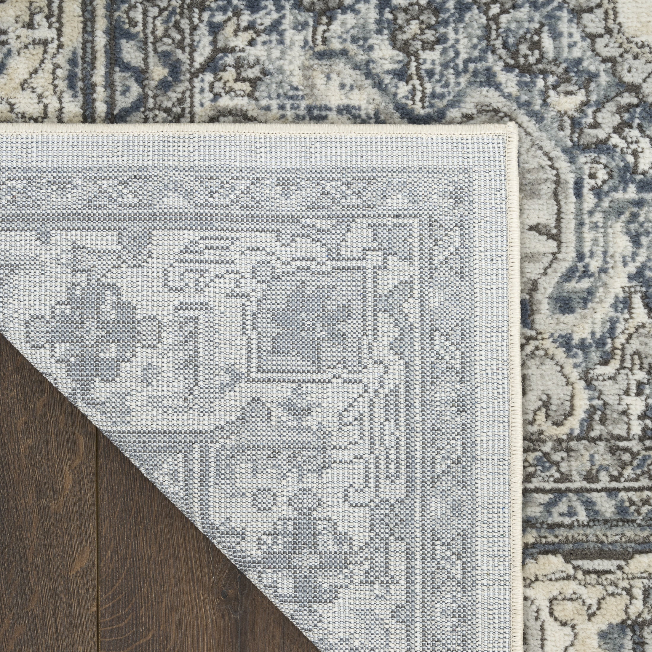 Nourison Concerto 2'2" x 3'9" Ivory Navy Vintage Indoor Rug