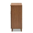 thumbnail image 4 of Bowery Hill Engineered Wood Walnut Brown Shoe Cabinet Rectangular 4-Shelf Unassembled, 4 of 10
