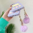 thumbnail image 4 of Kawaii Phone Case for iPhone 13 Pro Max,Cute Cartoon Retro Phone Case with Keychain Retro Classic Cellular Phone 3D iPhone 13 Pro Max Case Purple Soft, 4 of 4
