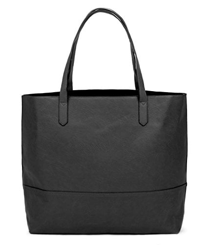 Premium Vegan Leather Womens Shoulder Overbrooke Reversible Tote Bag 