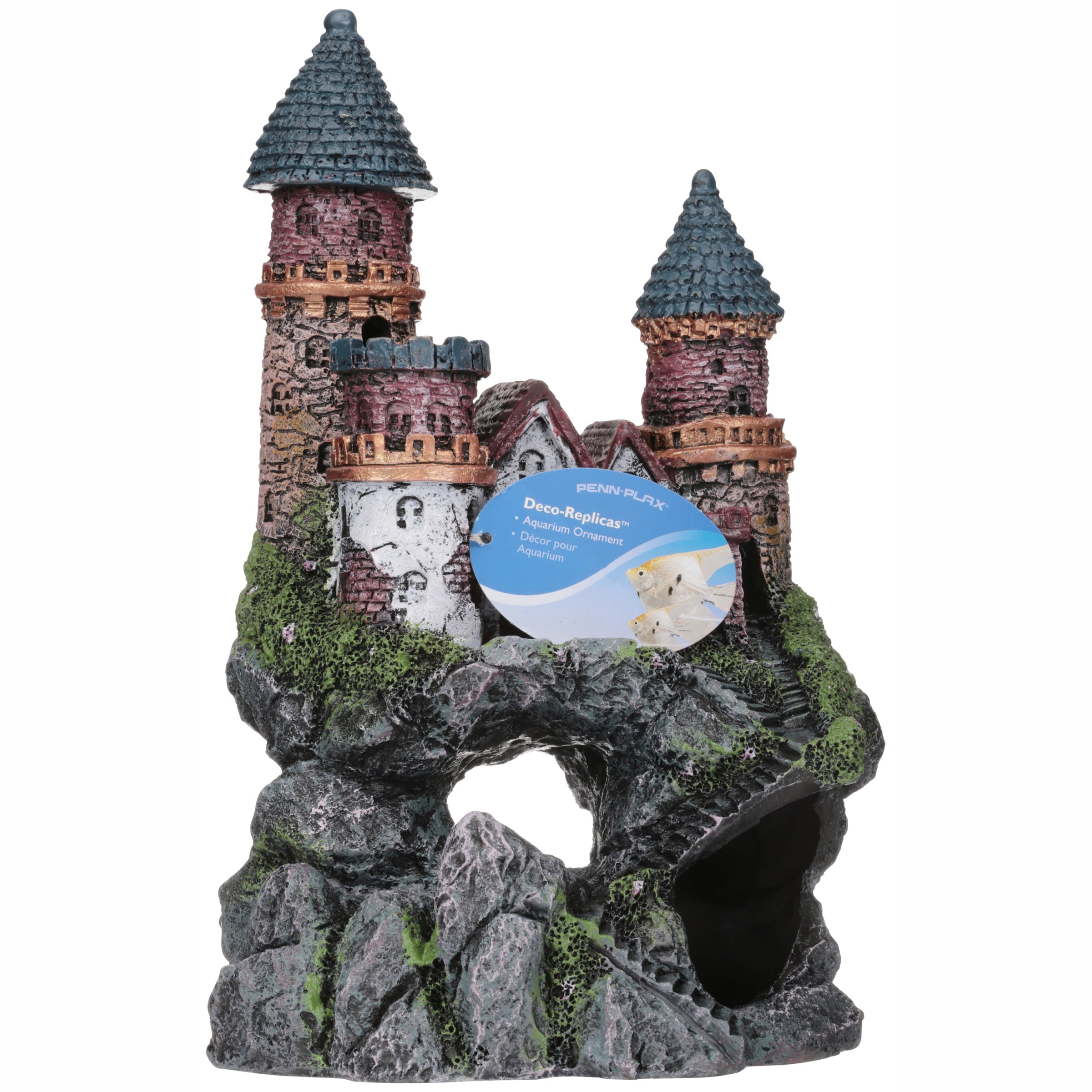 Penn Plax Deco Replicas Enchanted Castle Aquarium Ornament Large