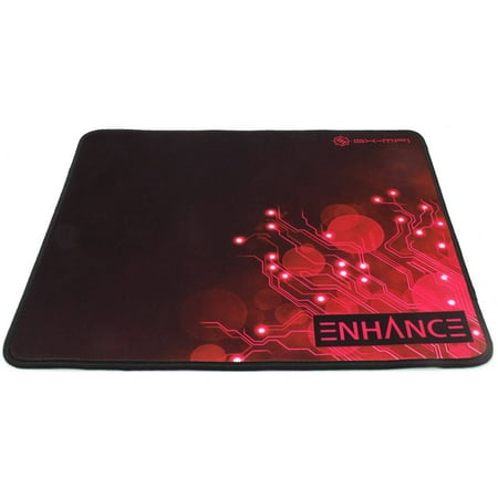 Apple Mouse Mat - ENHANCE Pro Red Gaming Mouse Pad Extended - Precision Tracking Surface , Non-Slip Base , Anti-Fray Stitching for World of Warcraft: Legion , Battlefield 1 , Dota 2 , League of Legends and More