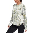 thumbnail image 2 of FORMRS Womens Long Sleeve Shirts UPF 50+ Sun Protection Quick Dry Fishing Hiking Tops, Size S-2XL, Watercolor Forest Animals, 2 of 8