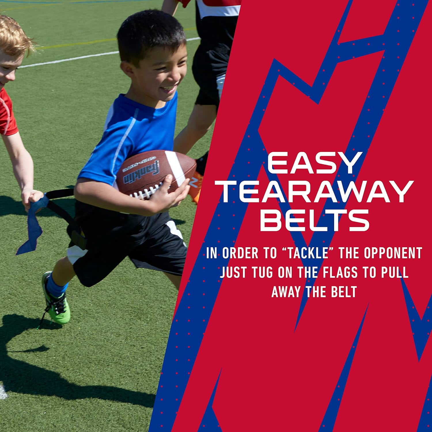 Franklin Sports NFL Buffalo Bills Youth Flag Football Set