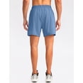 thumbnail image 3 of Pantalones cortos para correr Pudolla para hombre Workout Athletic Blue S, 3 of 7