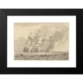 thumbnail image 2 of Ludolf Bakhuysen 18x13 Black Modern Framed Museum Art Print Titled - A Battle at Sea (1692), 2 of 5
