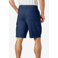thumbnail image 2 of KingSize Men's Big & Tall Knockarounds 8" Full-Elastic Cargo Shorts, 2 of 4