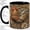 Black, variant on Ornate Rooster Accent Mug, 11oz Ceramic Coffee Cup for Farmhouse Fans