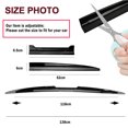 thumbnail image 2 of ALLTIMES Universal Rear Trunk Spoiler Lip Wing Rear Roof Wing, 46"~54" Adjustable PU Rubber Glossy Black with Double Side Tape, 2 of 12