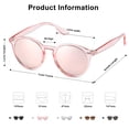 thumbnail image 4 of Gafas de sol SOJOS Retro Round Polarized SJ2069 para mujer/hombre, 4 of 5