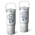 thumbnail image 2 of 1pc Cat 30oz Tumbler with Straw & Handle - Insulated Stainless Steel Cup | Holiday Gift for Man Women (Christmas, Valentine's, Birthday), 2 of 7