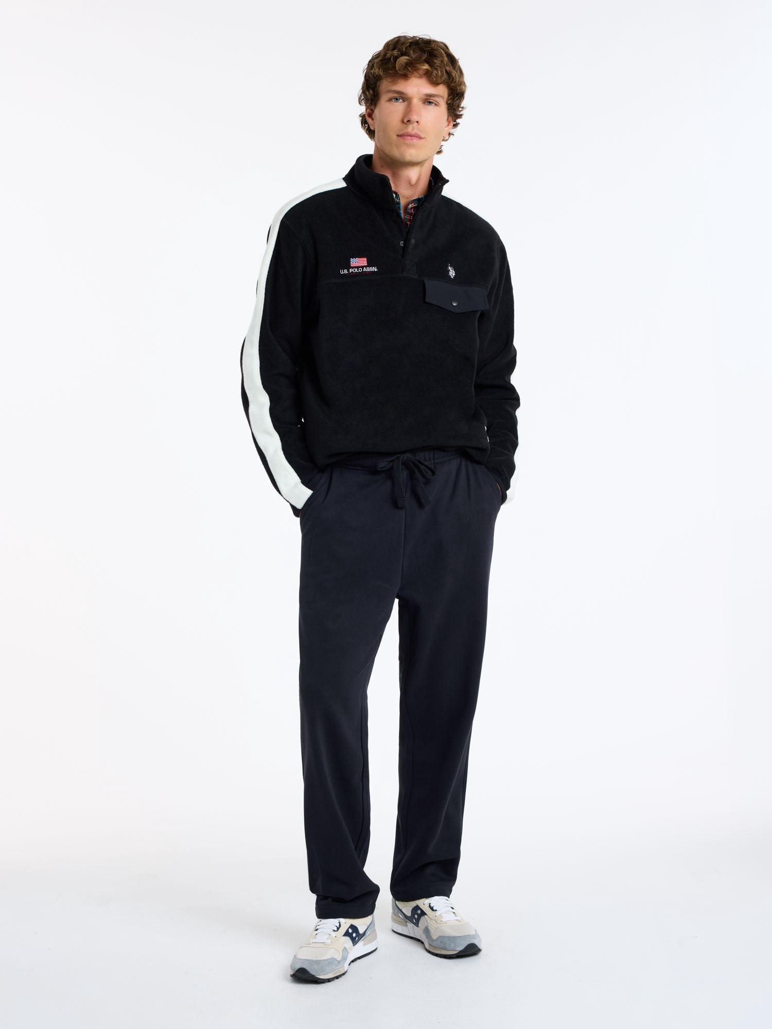 U.S. Polo Assn. Men's Everyday Open Bottom Fleece Jogger