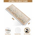 thumbnail image 4 of Stair Treads for Wooden Steps, Vintage Botanical Peel and Stick Stair Treads with Adhesive, Spring Floral Summer Botanical Rustic Non Slip Indoor Stairs Runner Rugs Mats for Elders Dogs 8"x30"4PCS, 4 of 7