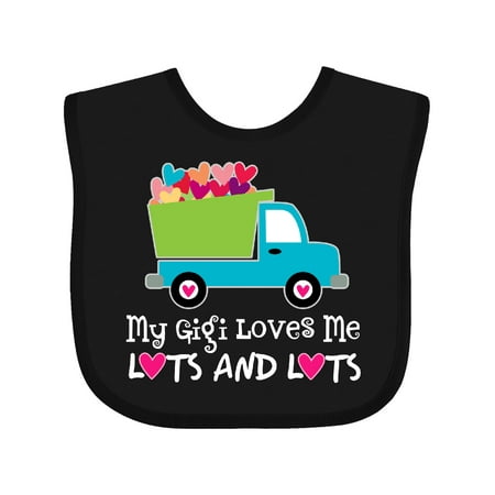 

Inktastic Gigi Loves Me Grandchild Truck Gift Baby Boy Bib