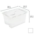 thumbnail image 3 of Sterilite 48 Qt. Hinged Lid Storage Box White Set of 6, 3 of 6