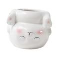 thumbnail image 3 of Almencla Animal Planter Flower Vase Balcony Home Table Centerpiece Pottery Plant Pot Rabbit 10x9.2x8.5cm, 3 of 8