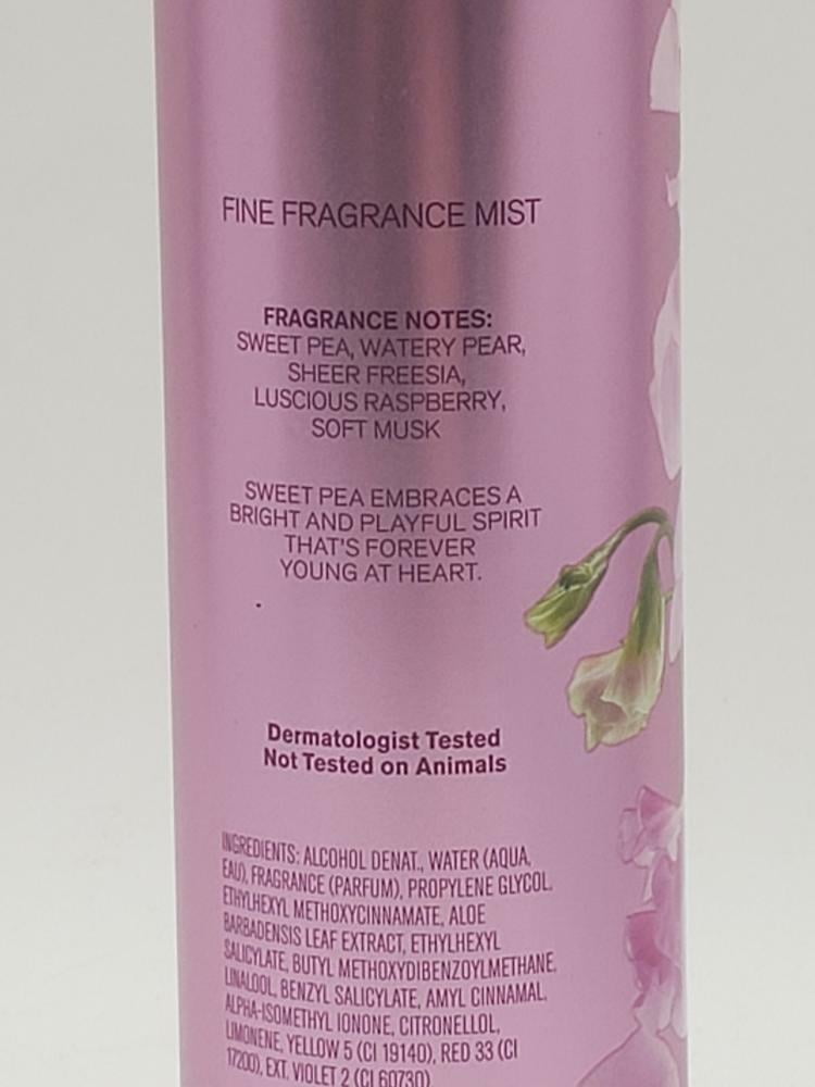 Bath Body Works Sweet Pea Fine Fragrance Body Mist, fl oz