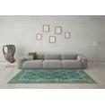 thumbnail image 3 of Ahgly Company Indoor Rectangle Persian Light Blue Traditional Area Rugs, 8' x 12', 3 of 4